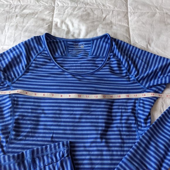 White Mountain Blue Striped Long Sleeve Tee - Picture 13 of 14